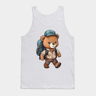 Cute bear hiking kawaii Tank Top